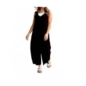 NEW JULIA ROSE vera relaxed fit jumpsuit in black